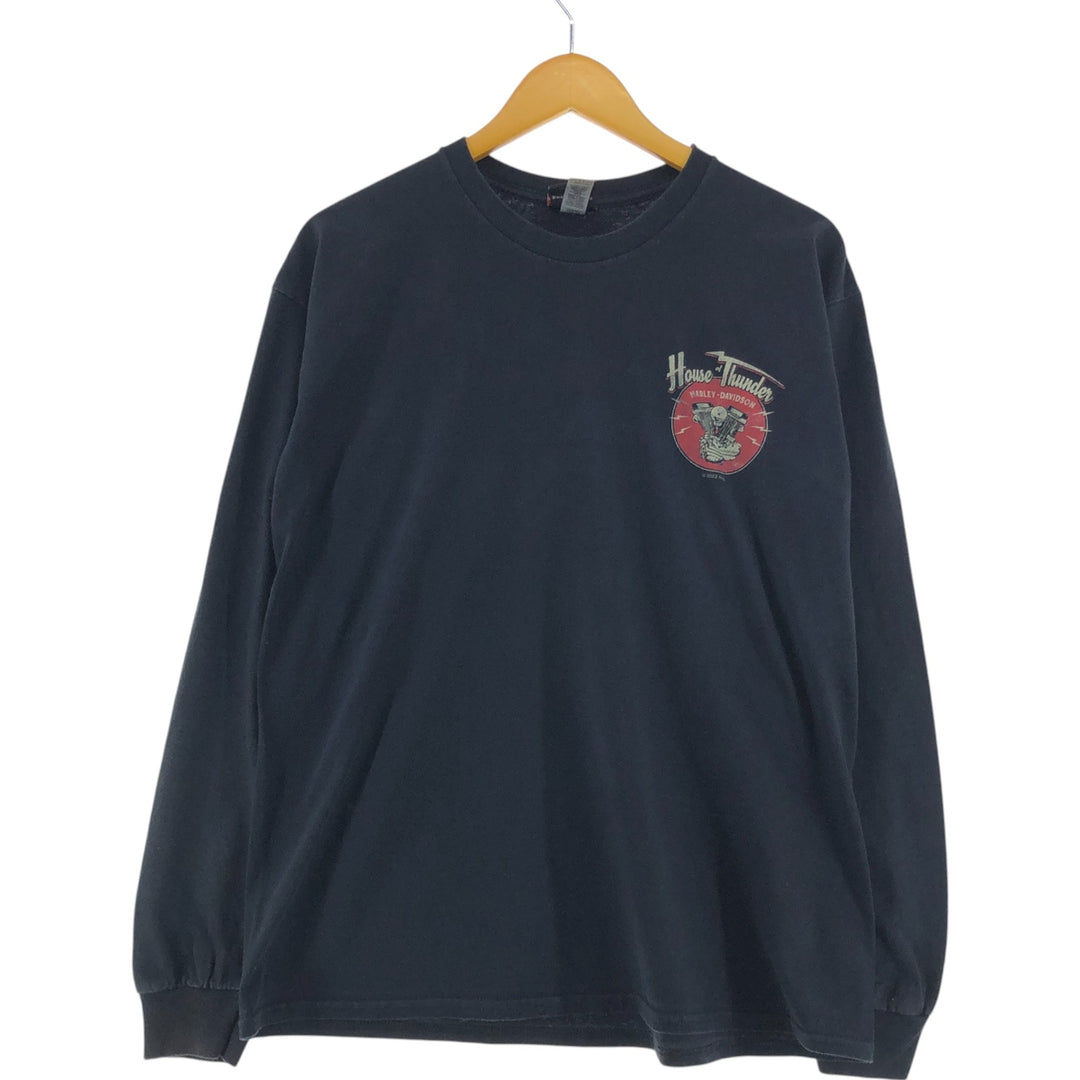 Harley-Davidson Back Print Long T-Shirt Long T Men's L size / eaa523595