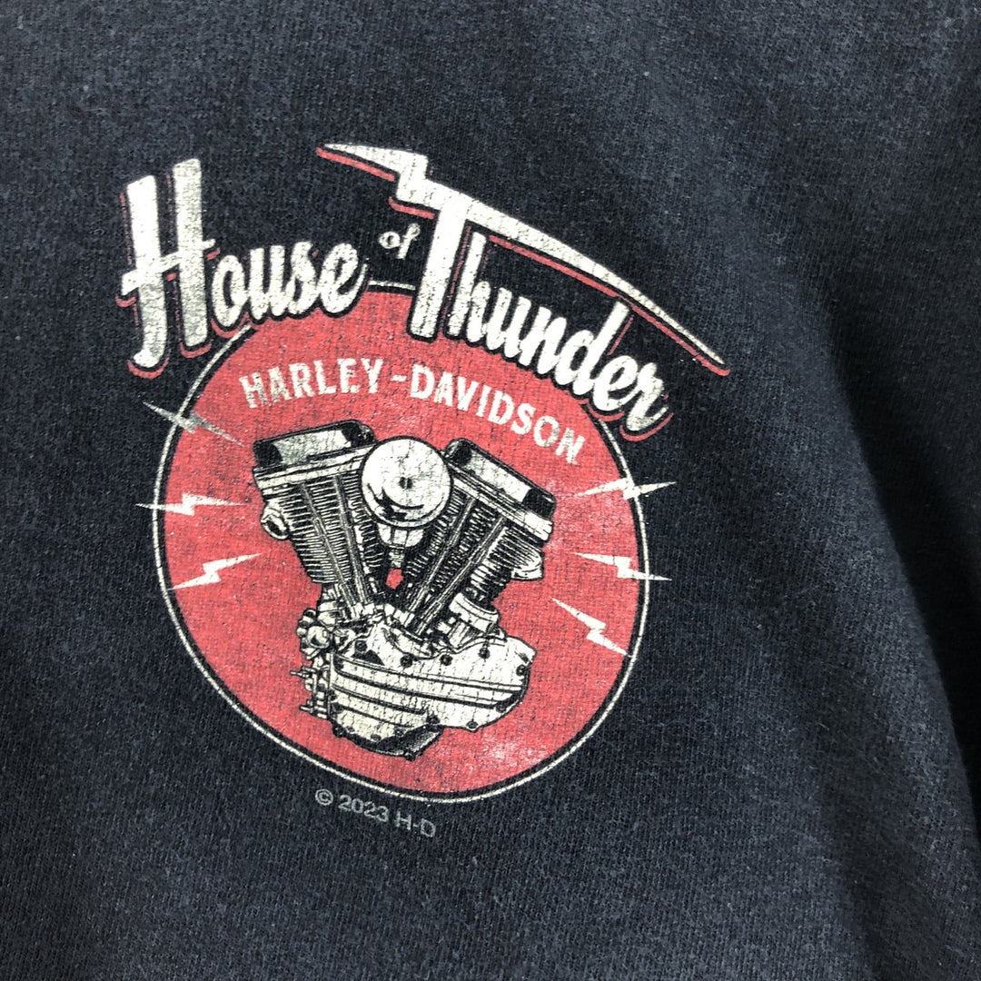 Harley-Davidson Back Print Long T-Shirt Long T Men's L size / eaa523595