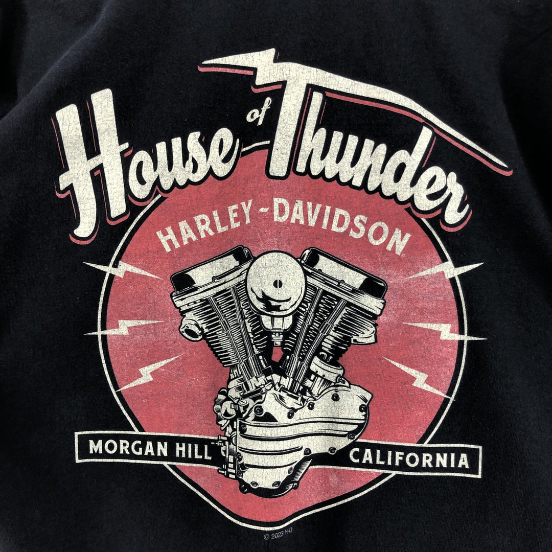 Harley-Davidson Back Print Long T-Shirt Long T Men's L size / eaa523595