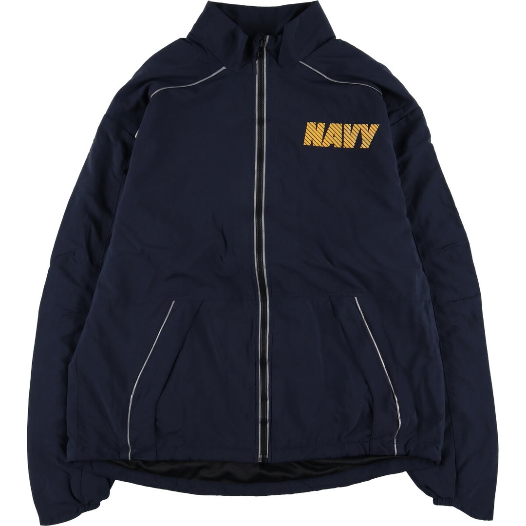 Civilian USNAVY Back Print Training Jacket Nylon Jacket Made in USA Men's M size /eaa523622
