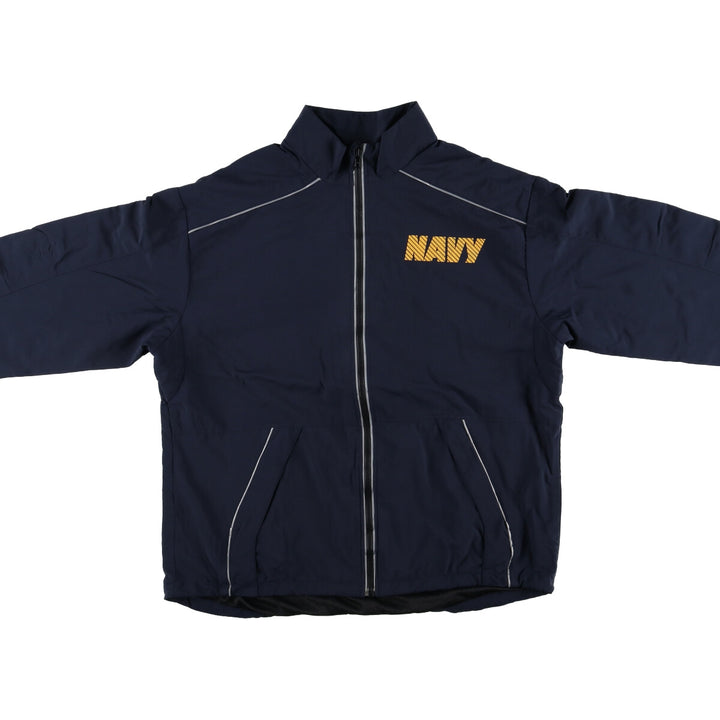 Civilian USNAVY Back Print Training Jacket Nylon Jacket Made in USA Men's M size /eaa523622