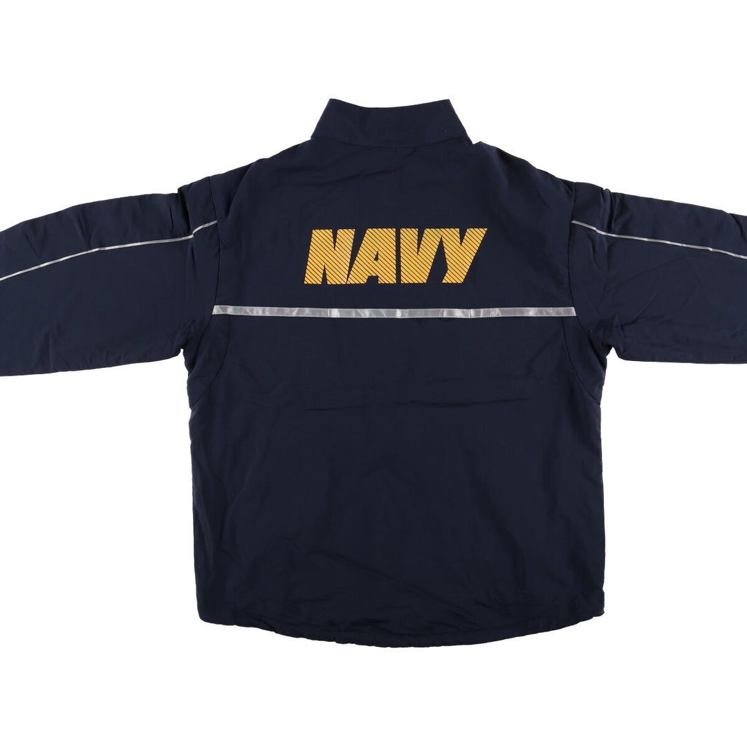 Civilian USNAVY Back Print Training Jacket Nylon Jacket Made in USA Men's M size /eaa523622
