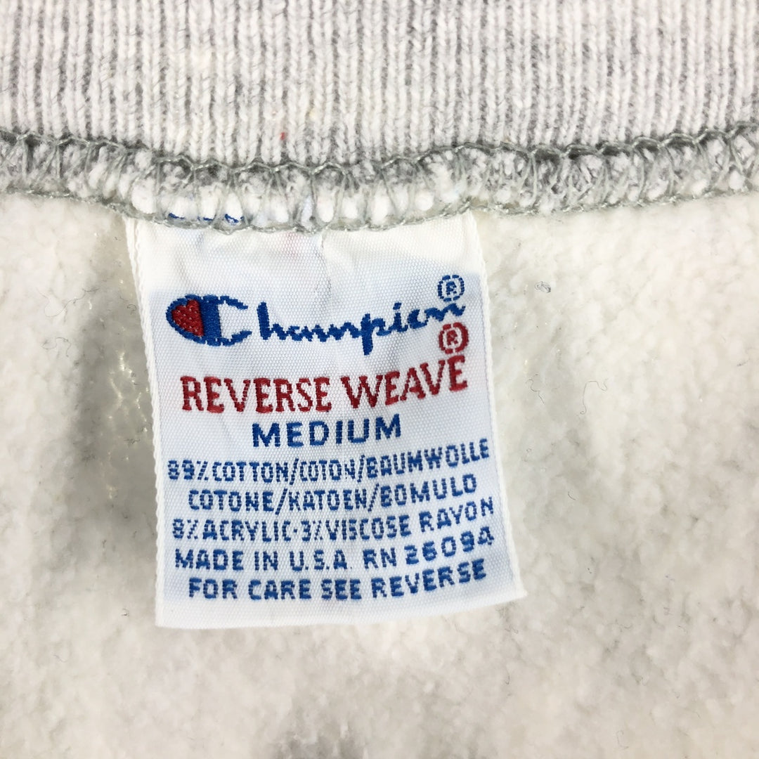 90'S Champion Reverse Weave Embroidered Tag College Sweatshirt Trainer Made in USA Men's M Vintage /eaa523704