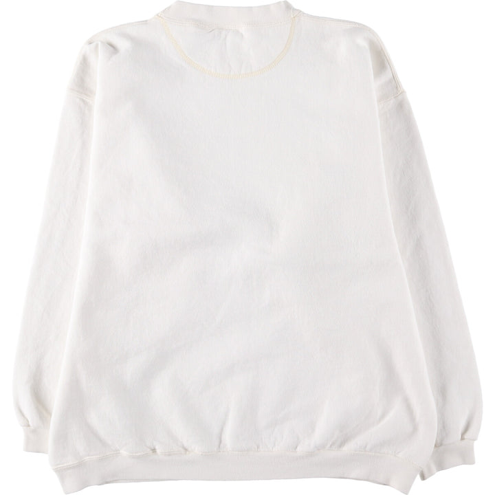 Vintage 90'S Eddie Bauer logo sweatshirt, Made in USA, Men's Size Medium cotton white type Vintage Second Hand