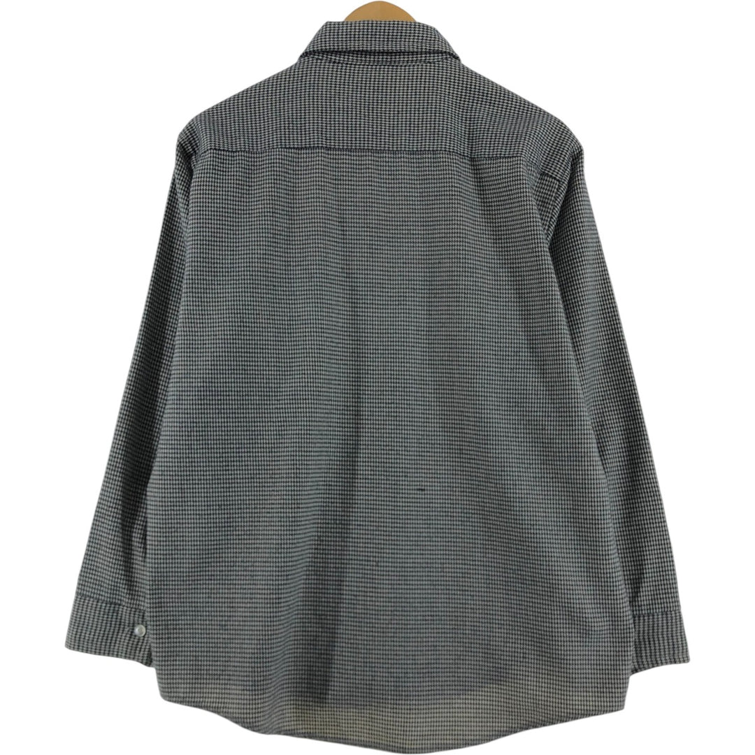 Mr. DC Vintage Light Flannel Check Shirt, Made in USA, Men's Size L unclear black type Vintage Second Hand