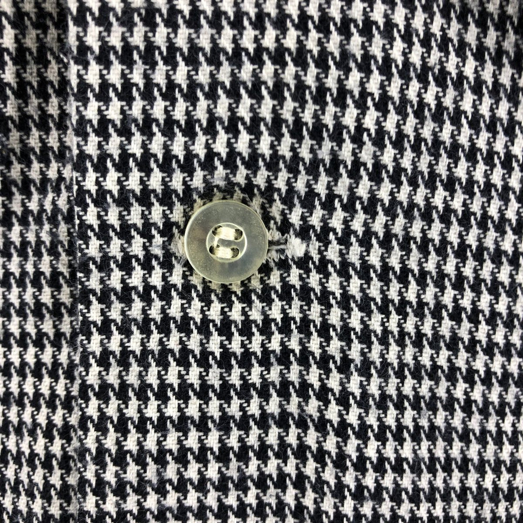 Mr. DC Vintage Light Flannel Check Shirt, Made in USA, Men's Size L unclear black type Vintage Second Hand