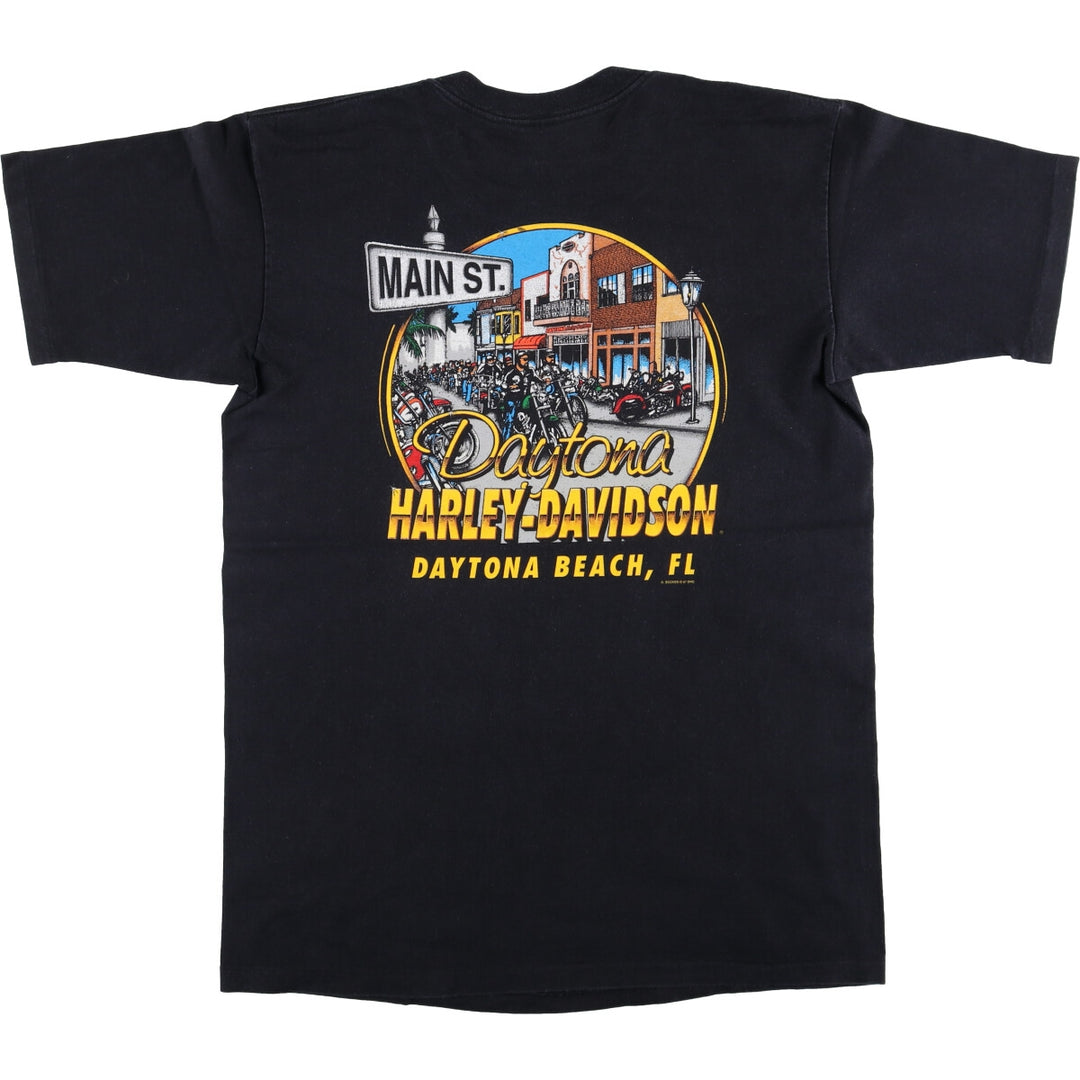 90'S Harley-Davidson Back Print Motorcycle Bike T-Shirt Men's L Size Vintage /eaa523800