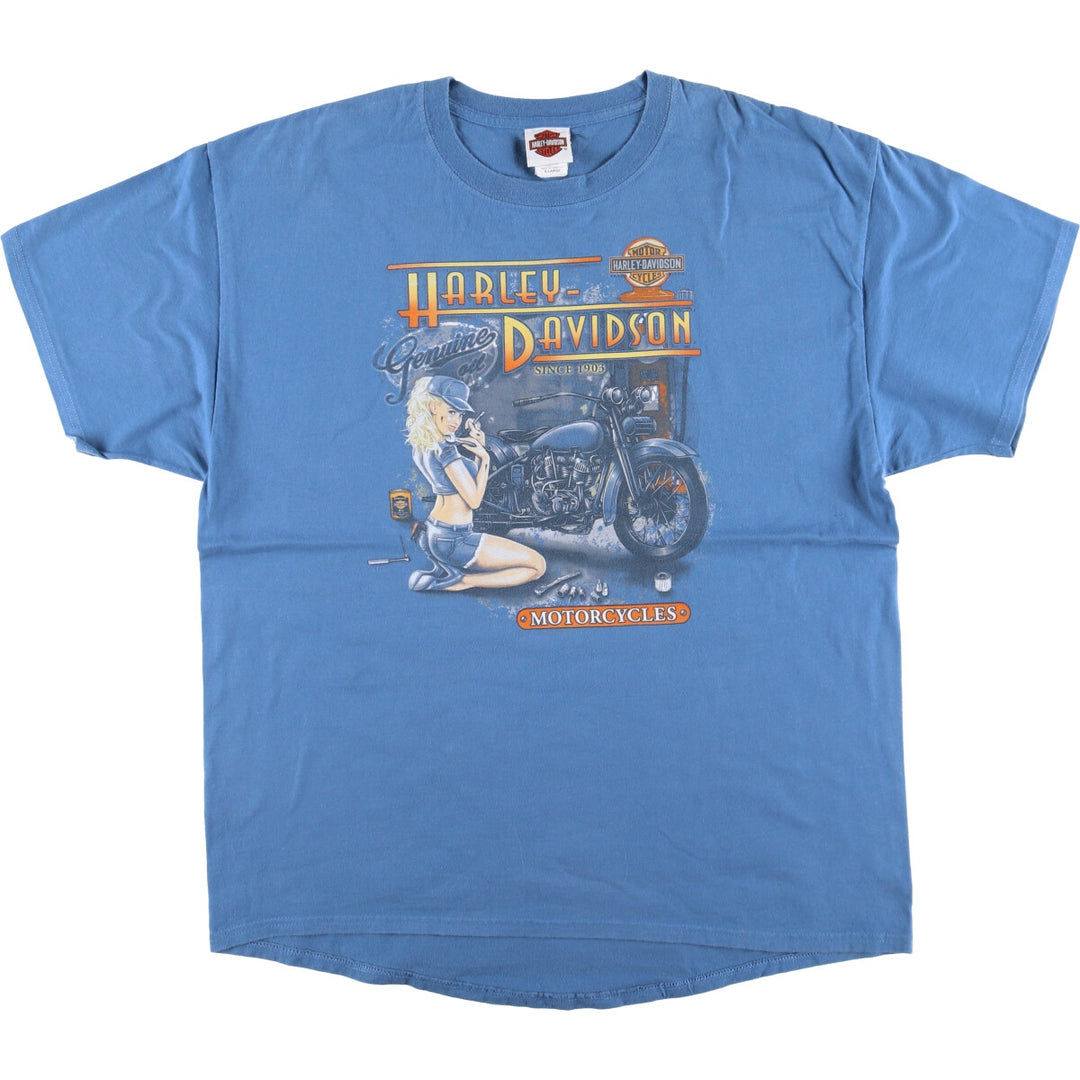 Harley-Davidson Hanes Eagle Pattern Motorcycle Bike T-shirt Men's XL /eaa523801