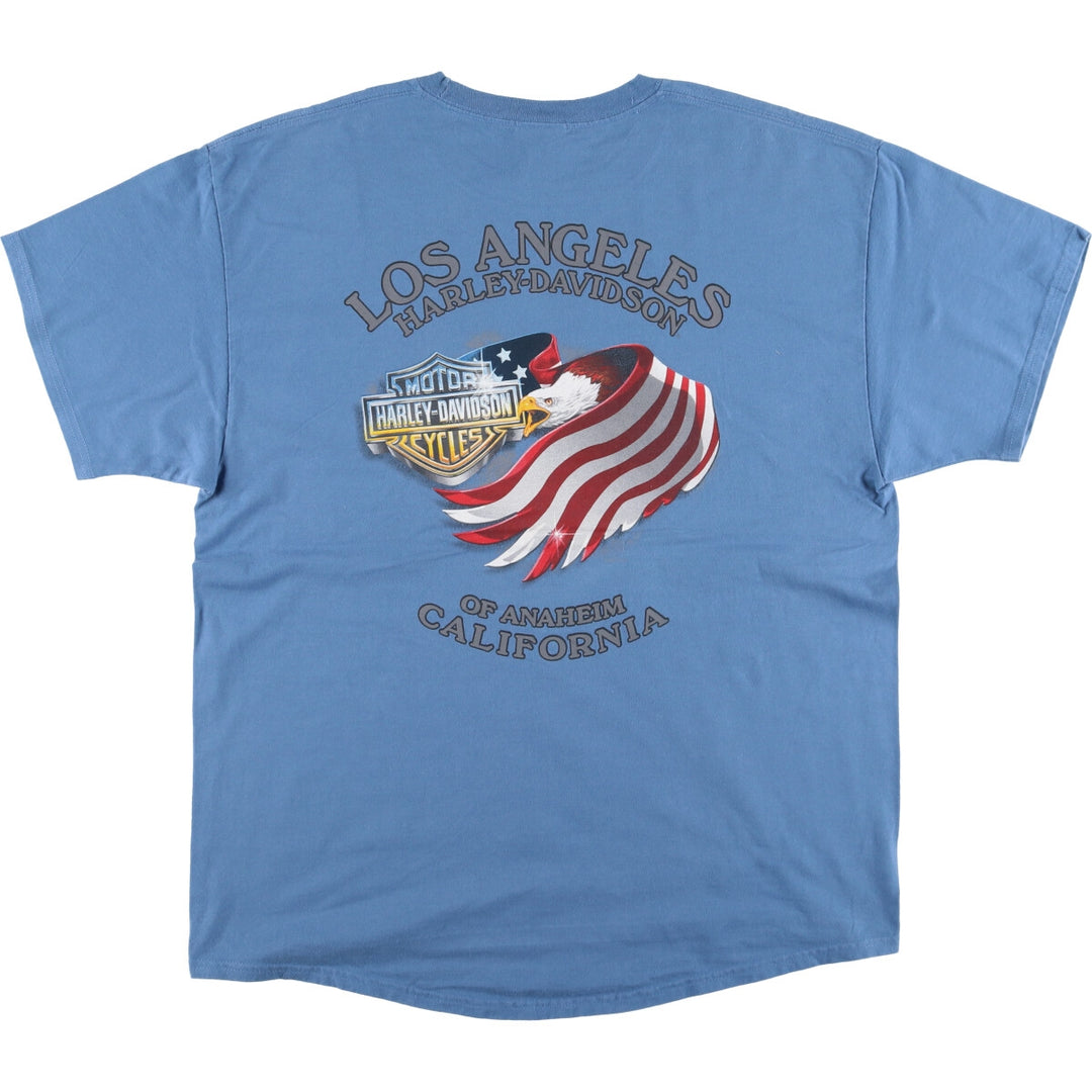 Harley-Davidson Hanes Eagle Pattern Motorcycle Bike T-shirt Men's XL /eaa523801