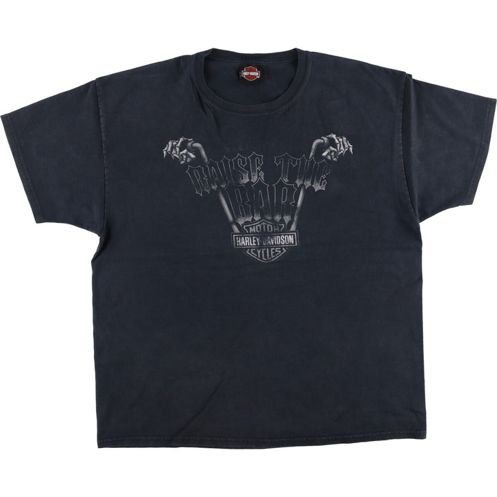 Harley-Davidson Hanes Motorcycle Bike T-shirt Men's XL cotton black type Vintage Second Hand
