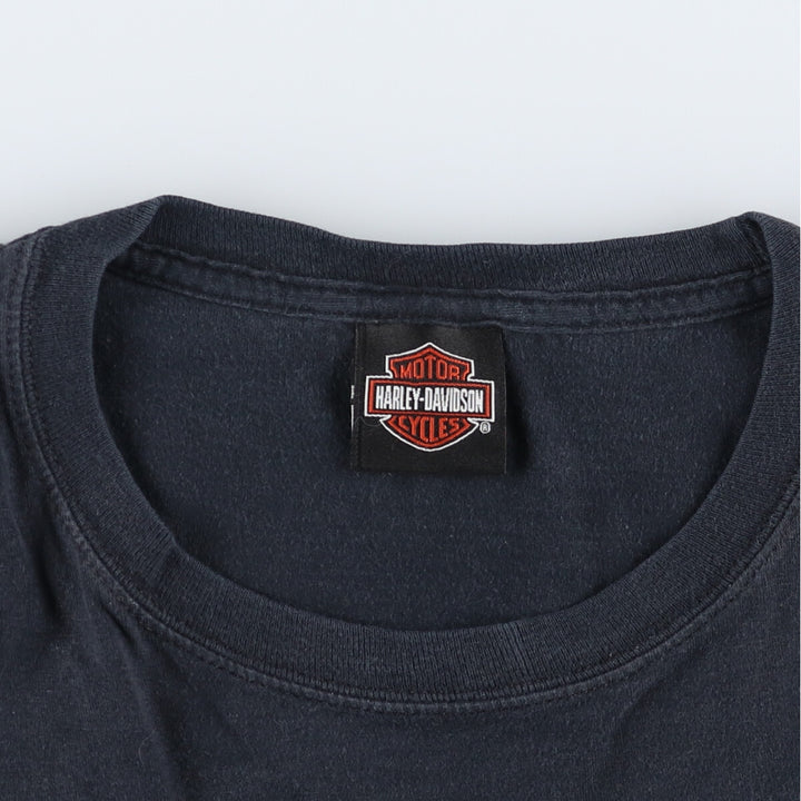 Harley-Davidson Hanes Motorcycle Bike T-shirt Men's XL cotton black type Vintage Second Hand