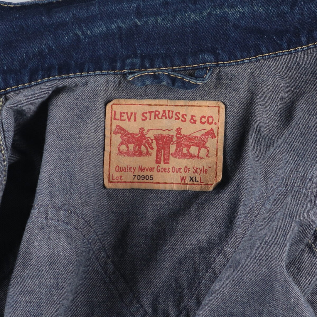 00'S Levi's 70905-10 Euro model denim jacket, men's size M / eaa523839