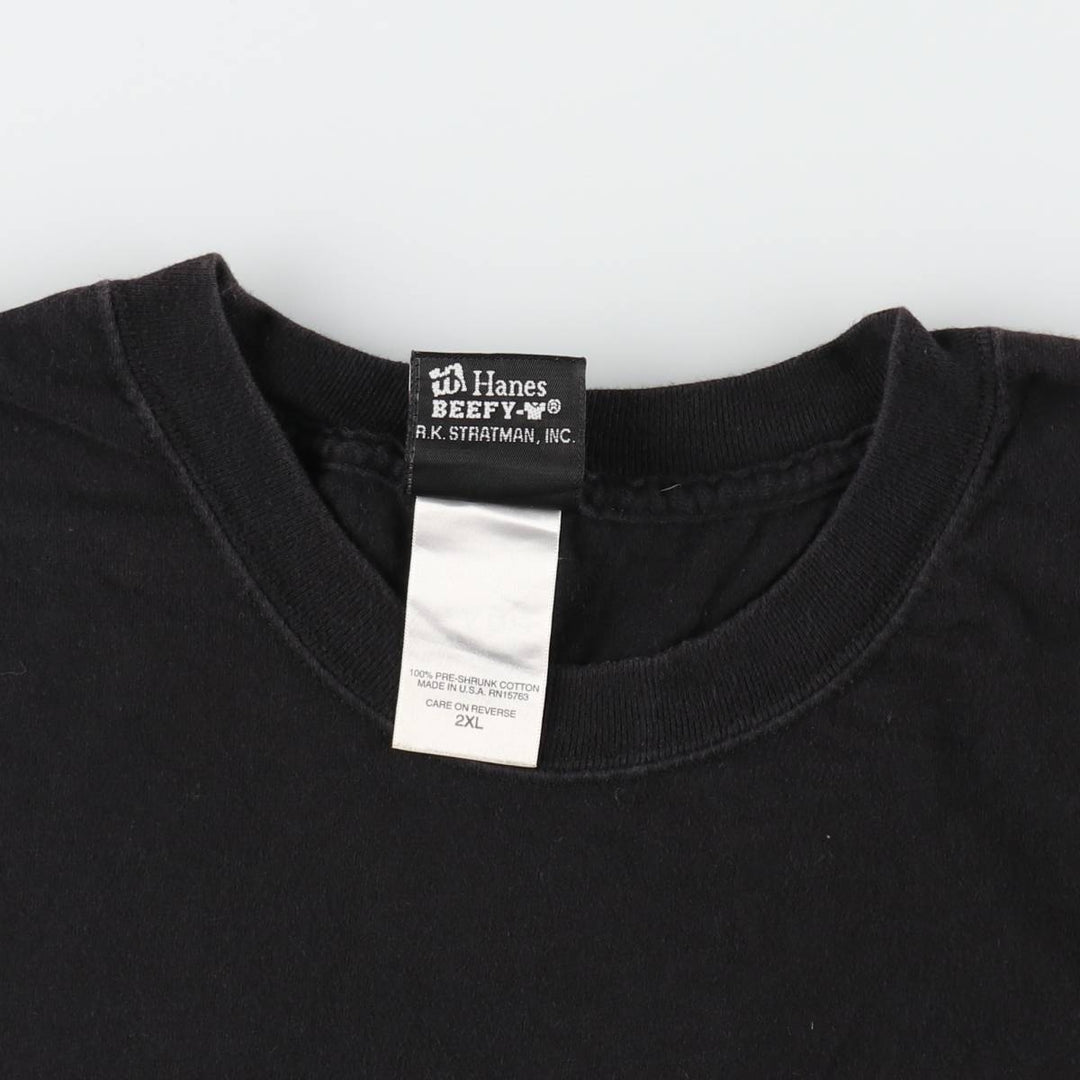 00'S Harley-Davidson Motorcycle Bike T-shirt Made in USA Men's XXL cotton black type Vintage Second Hand