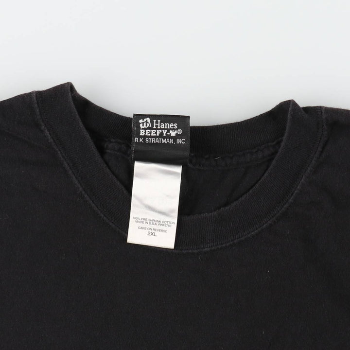 00'S Harley-Davidson Motorcycle Bike T-shirt Made in USA Men's XXL cotton black type Vintage Second Hand