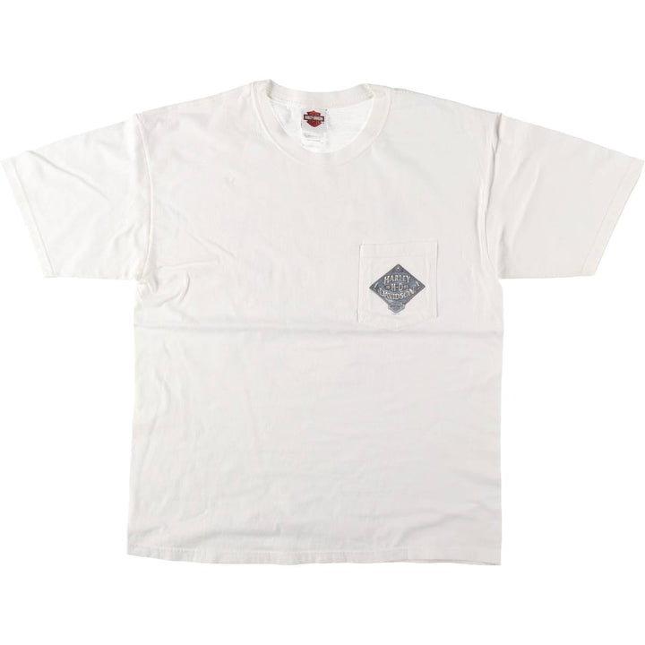 00'S Harley-Davidson Motorcycle Bike T-shirt Made in USA Men's L size /eaa523862