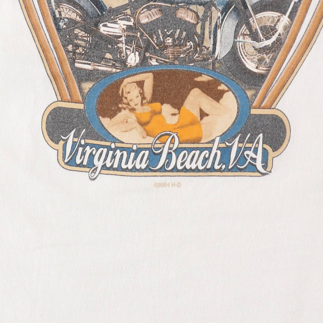 00'S Harley-Davidson Motorcycle Bike T-shirt Made in USA Men's L size /eaa523862