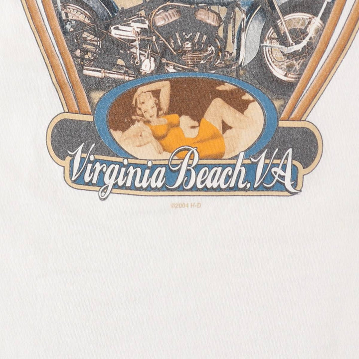 00'S Harley-Davidson Motorcycle Bike T-shirt Made in USA Men's L size /eaa523862