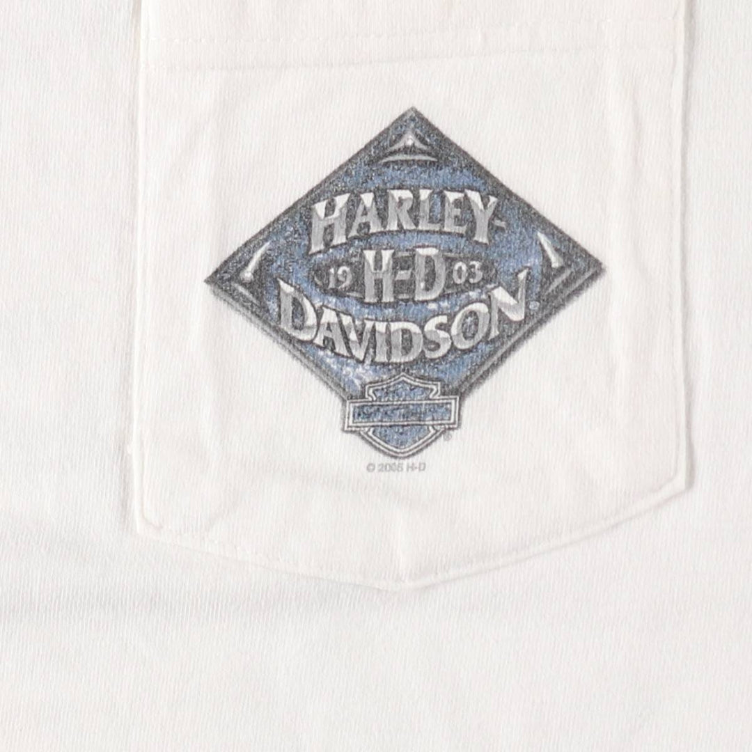 00'S Harley-Davidson Motorcycle Bike T-shirt Made in USA Men's L size /eaa523862