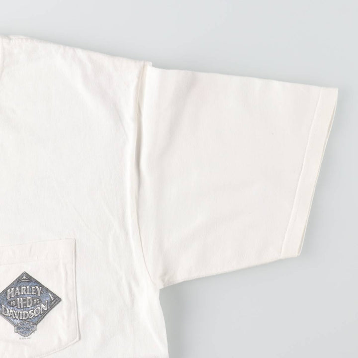 00'S Harley-Davidson Motorcycle Bike T-shirt Made in USA Men's L size /eaa523862