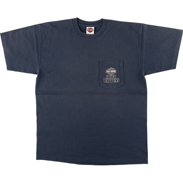 00'S Harley-Davidson Motorcycle Bike T-shirt Made in USA Men's L size /eaa523868