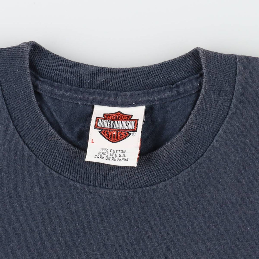 00'S Harley-Davidson Motorcycle Bike T-shirt Made in USA Men's L size /eaa523868