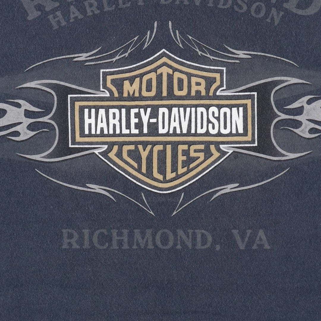 00'S Harley-Davidson Motorcycle Bike T-shirt Made in USA Men's L size /eaa523868