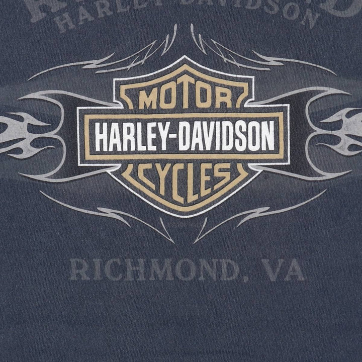 00'S Harley-Davidson Motorcycle Bike T-shirt Made in USA Men's L size /eaa523868