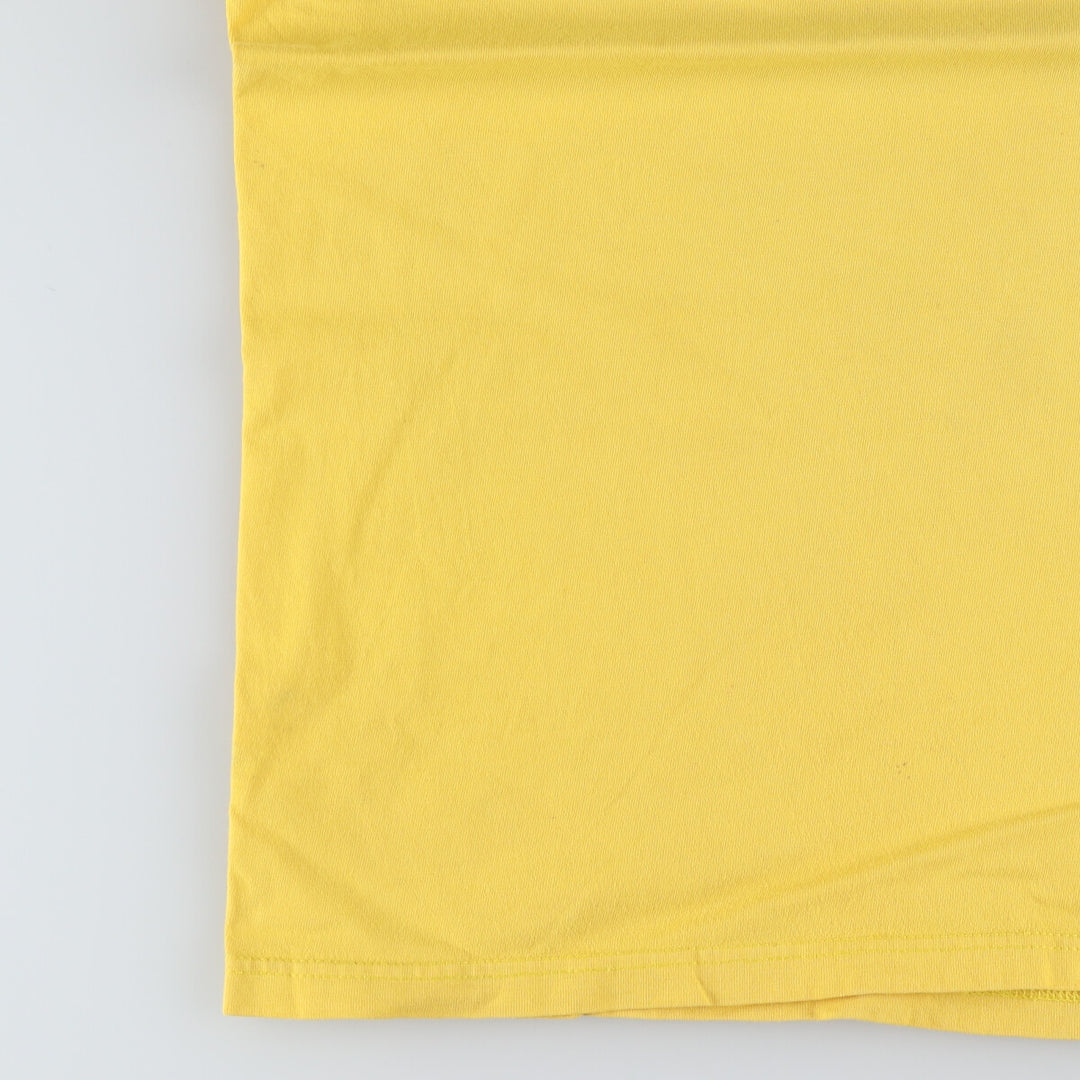 00'S Harley-Davidson Hanes Motorcycle Bike T-shirt Made in USA Men's XL cotton yellow type Vintage Second Hand