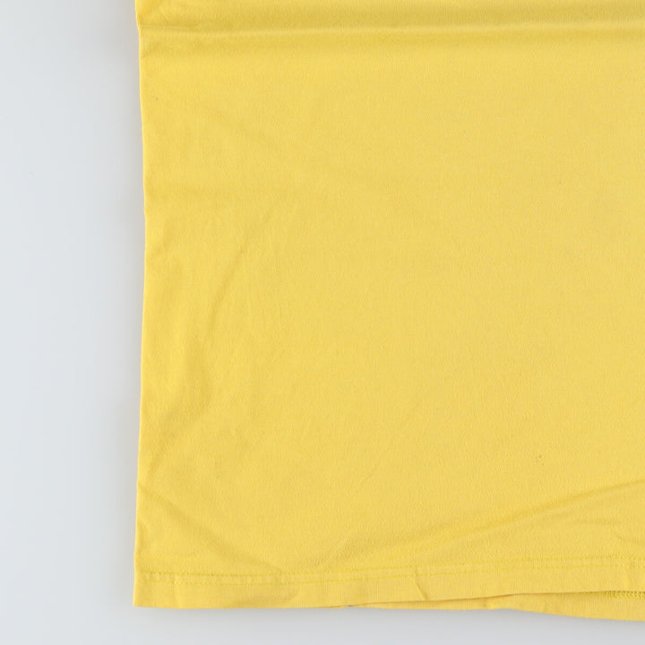 00'S Harley-Davidson Hanes Motorcycle Bike T-shirt Made in USA Men's XL cotton yellow type Vintage Second Hand