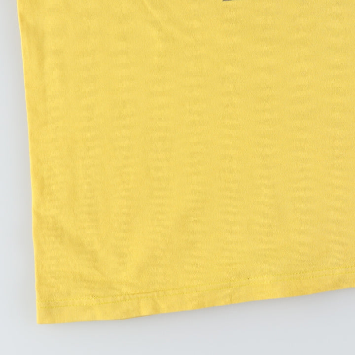 00'S Harley-Davidson Hanes Motorcycle Bike T-shirt Made in USA Men's XL cotton yellow type Vintage Second Hand