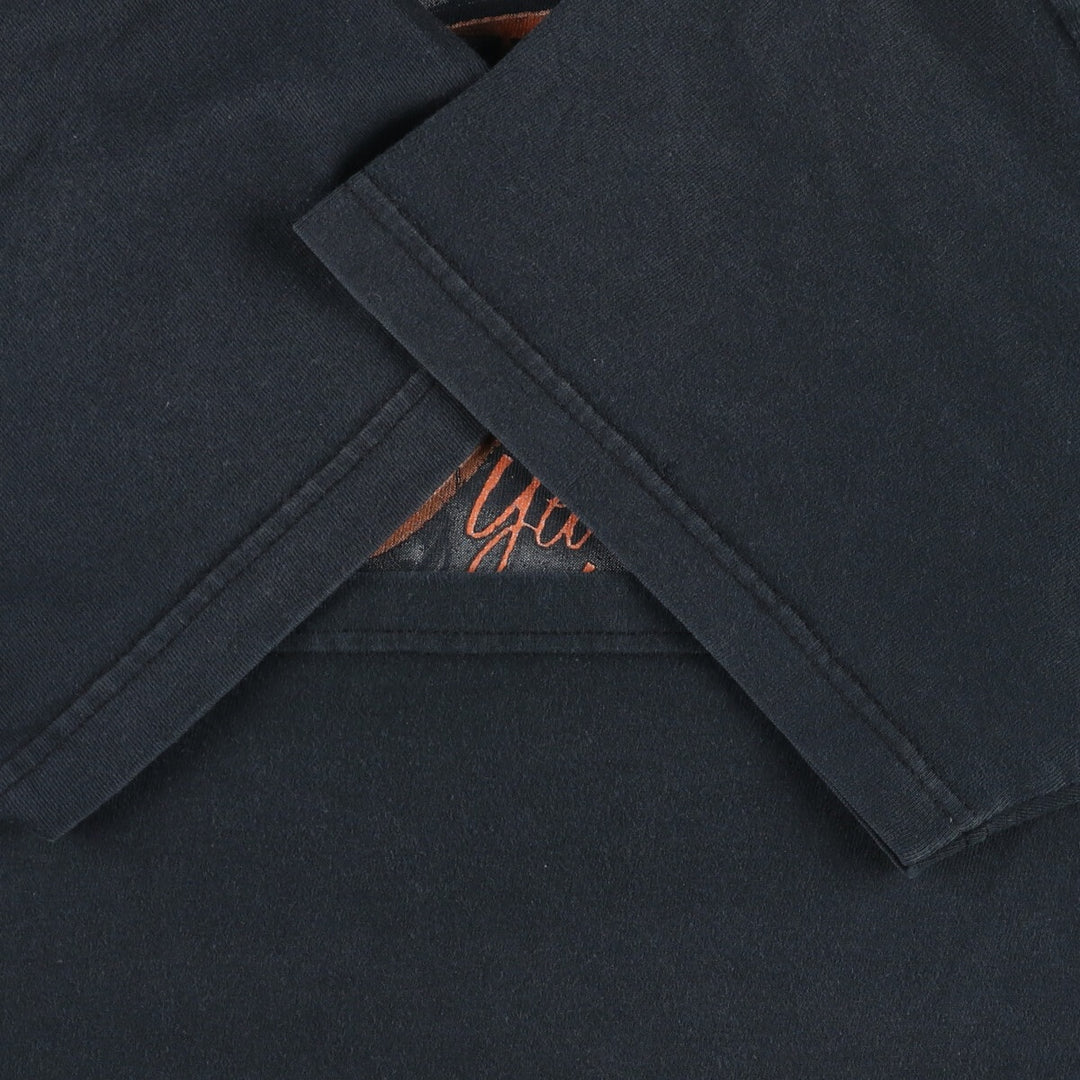 00'S Harley-Davidson Hanes Motorcycle Bike T-shirt Made in USA Men's XL cotton black type Vintage Second Hand