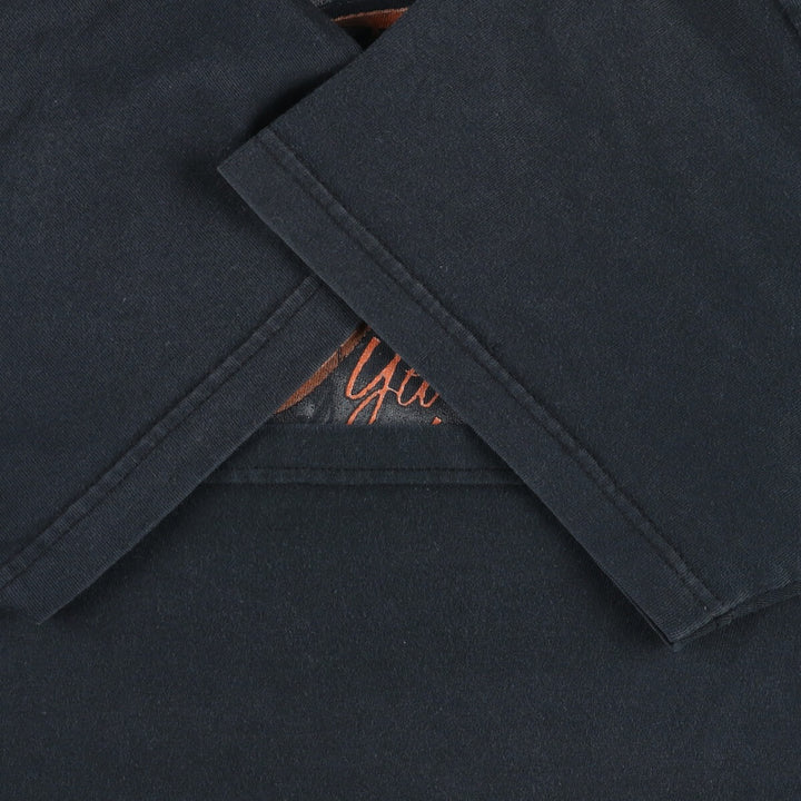 00'S Harley-Davidson Hanes Motorcycle Bike T-shirt Made in USA Men's XL cotton black type Vintage Second Hand