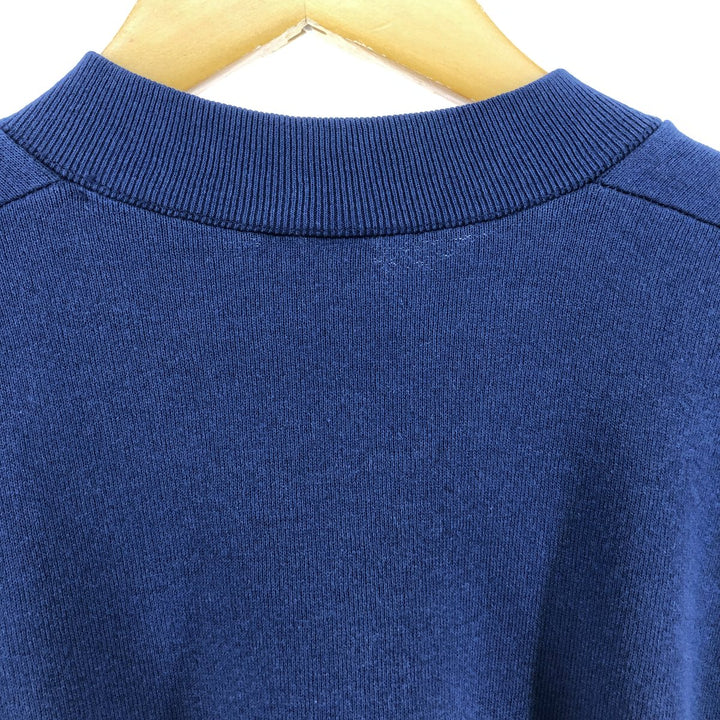 Vintage 90'S Fruit of the Loom print sweatshirt, made in Canada, men's size XL cotton navy blue type Vintage Second Hand