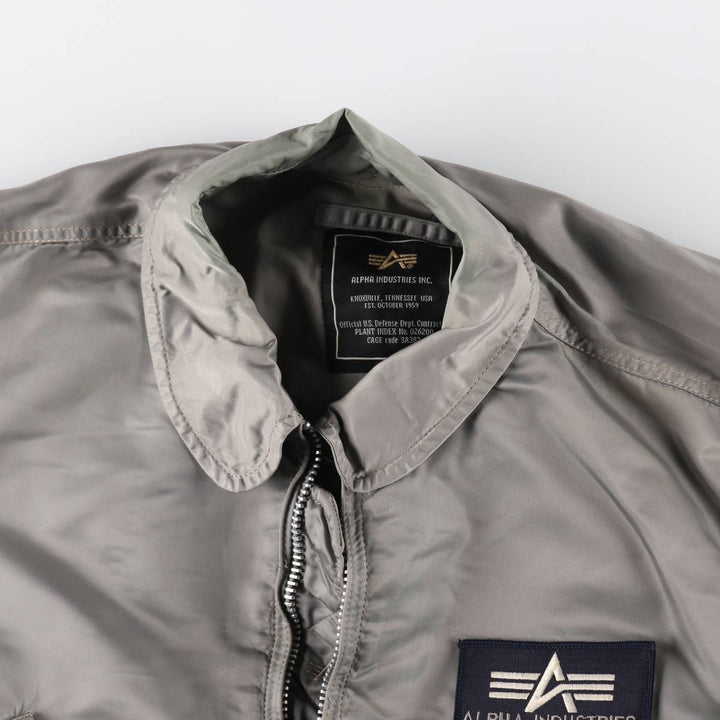 Civilian Alpha CWU-45/P Type Back Logo Military Flight Jacket Men's XL Size /eaa523900