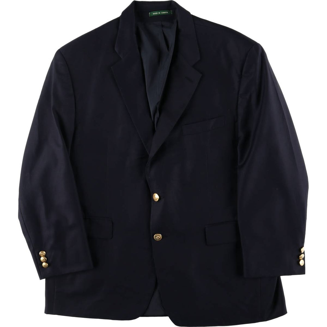 Ralph Lauren LAUREN Navy blazer, tailored jacket, made in Canada, men's size L / eaa523930