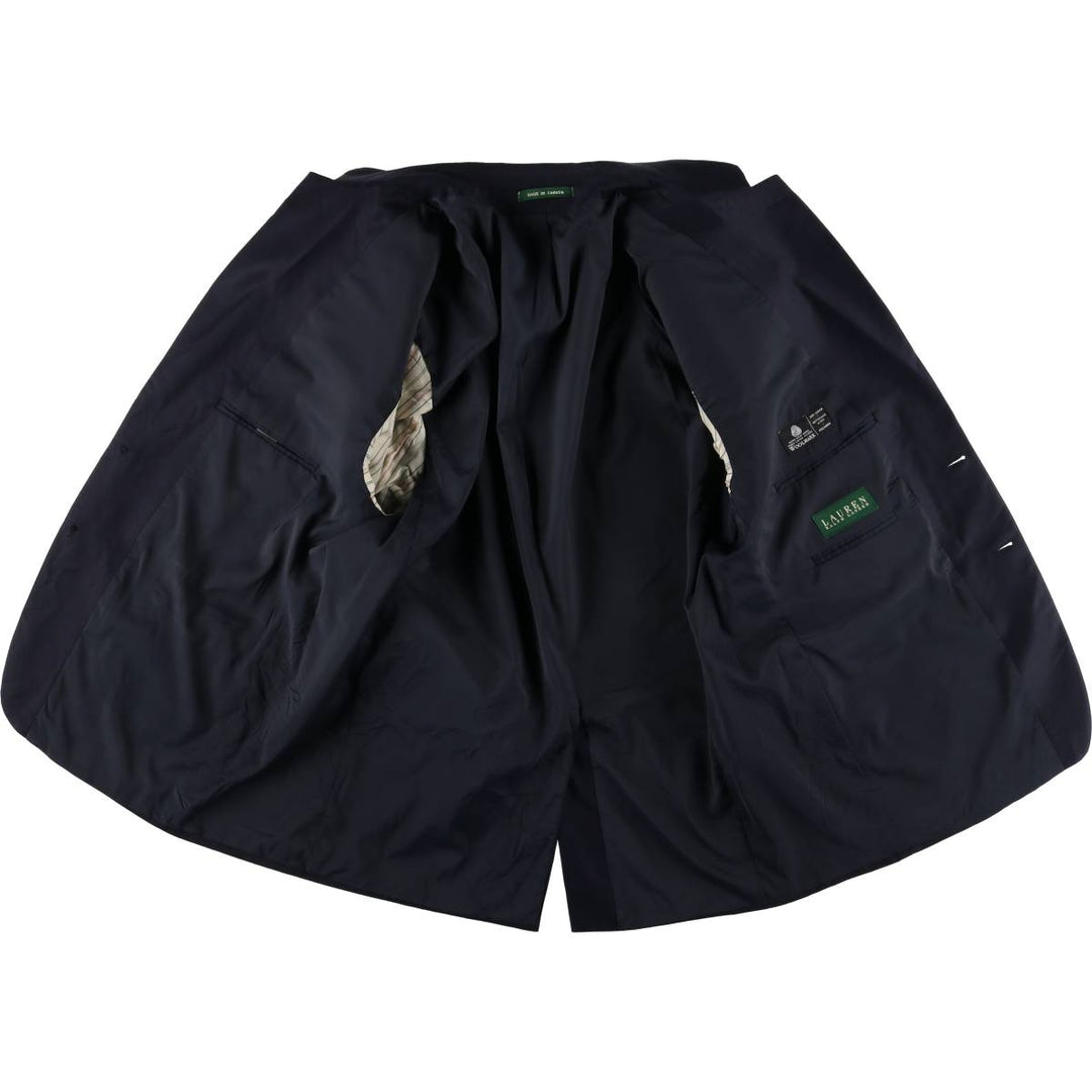 Ralph Lauren LAUREN Navy blazer, tailored jacket, made in Canada, men's size L / eaa523930