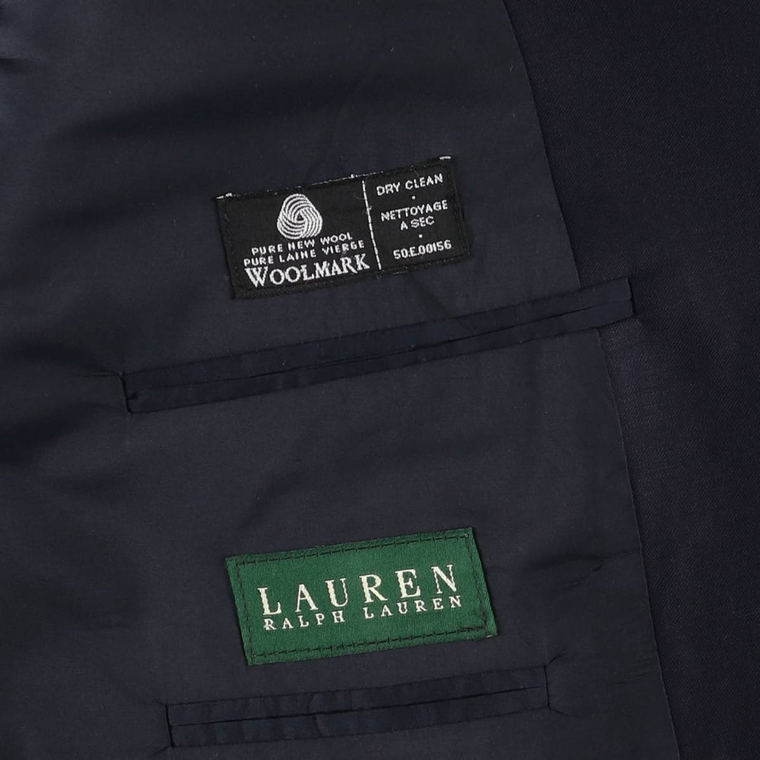 Ralph Lauren LAUREN Navy blazer, tailored jacket, made in Canada, men's size L / eaa523930