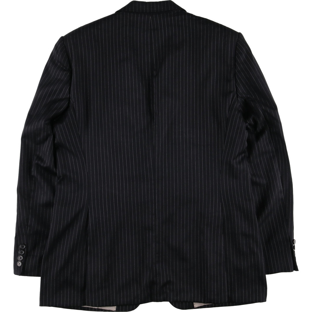 Hugo Boss Striped Wool Tailored Jacket, Men's Size M wool black type Vintage Second Hand