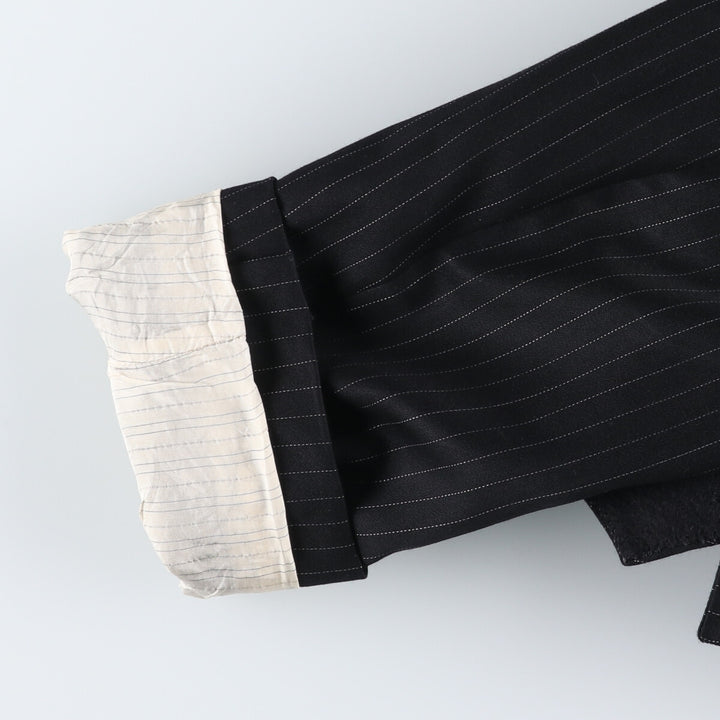 Hugo Boss Striped Wool Tailored Jacket, Men's Size M wool black type Vintage Second Hand
