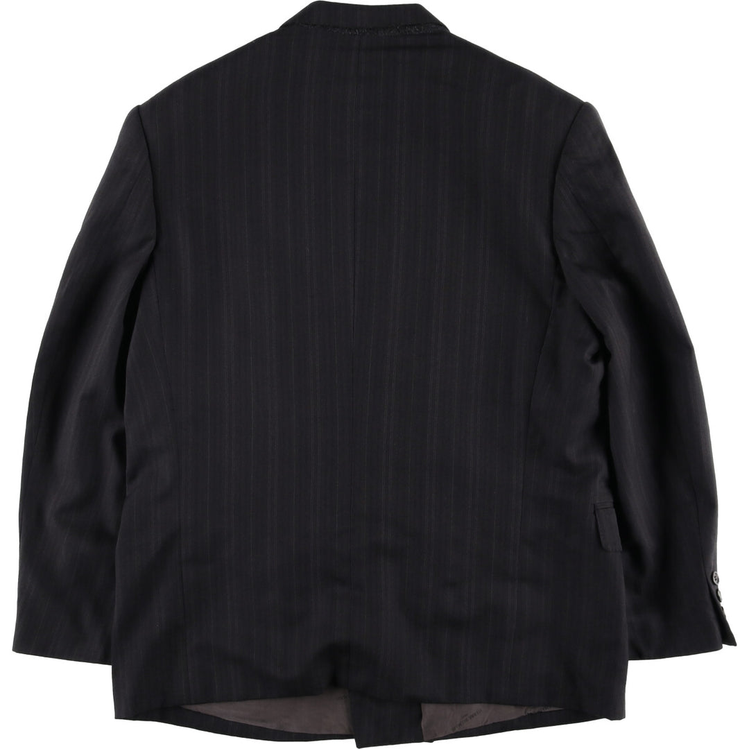 Pierre Balmain PARIS Stripe Pattern Double Breasted Peak Lapel Wool Tailored Jacket Men's M size / eaa523942