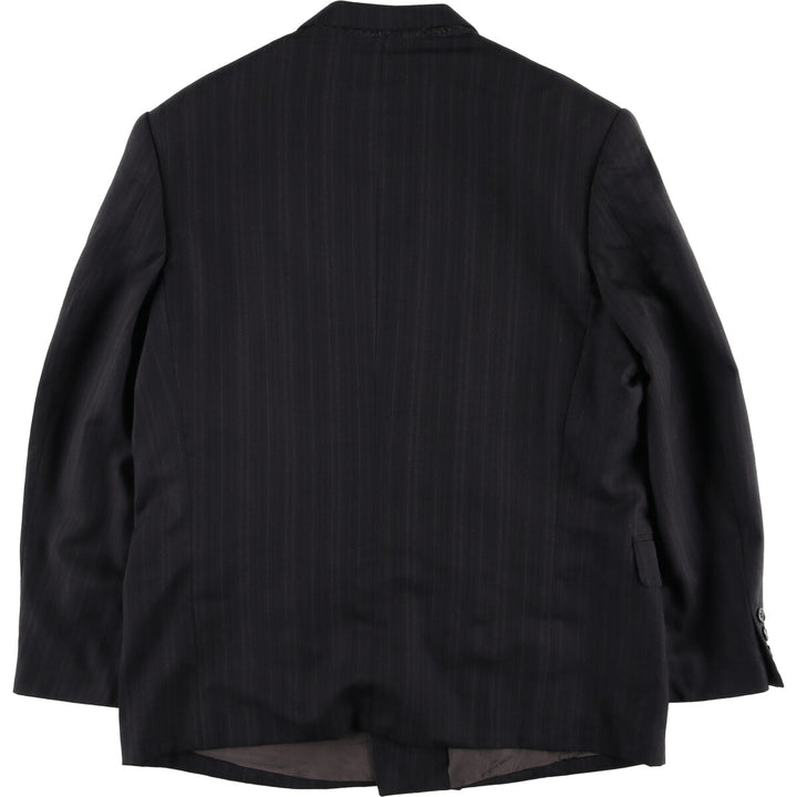 Pierre Balmain PARIS Stripe Pattern Double Breasted Peak Lapel Wool Tailored Jacket Men's M size / eaa523942