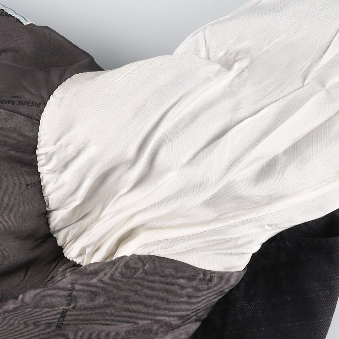 Pierre Balmain PARIS Stripe Pattern Double Breasted Peak Lapel Wool Tailored Jacket Men's M size / eaa523942