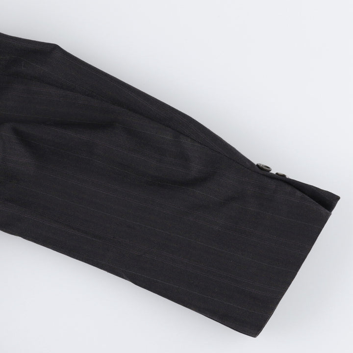 Pierre Balmain PARIS Stripe Pattern Double Breasted Peak Lapel Wool Tailored Jacket Men's M size / eaa523942