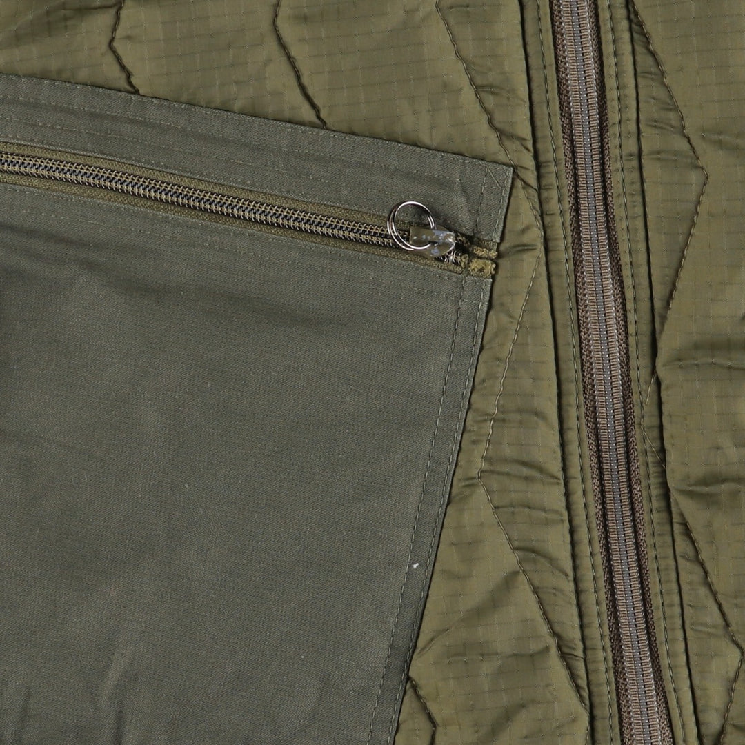 90'S UNKNOWN Military Liner Jacket, Size 6, Men's Medium, German Army others Khaki type Vintage Second Hand
