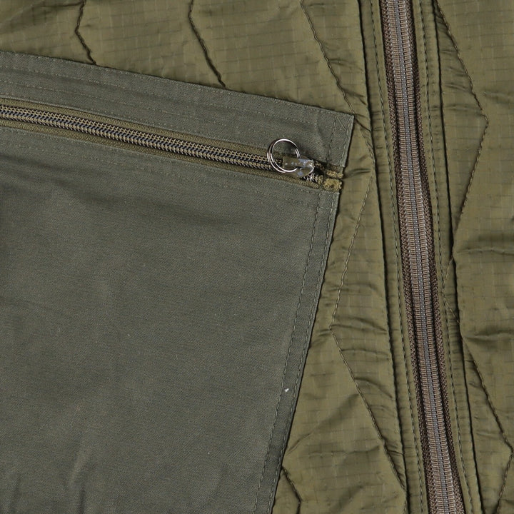 90'S UNKNOWN Military Liner Jacket, Size 6, Men's Medium, German Army others Khaki type Vintage Second Hand