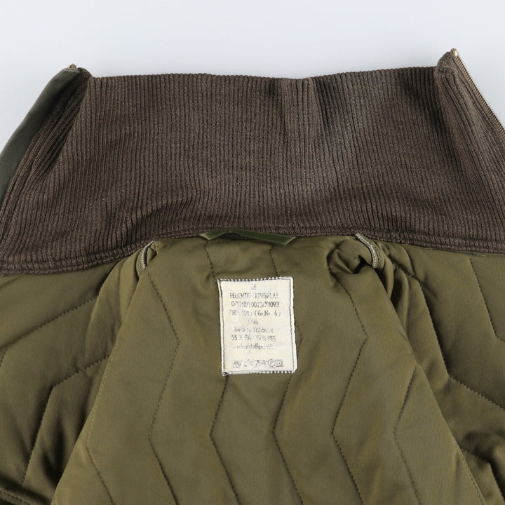 90'S UNKNOWN Military Liner Jacket, Size 6, Men's Medium, German Army others Khaki type Vintage Second Hand