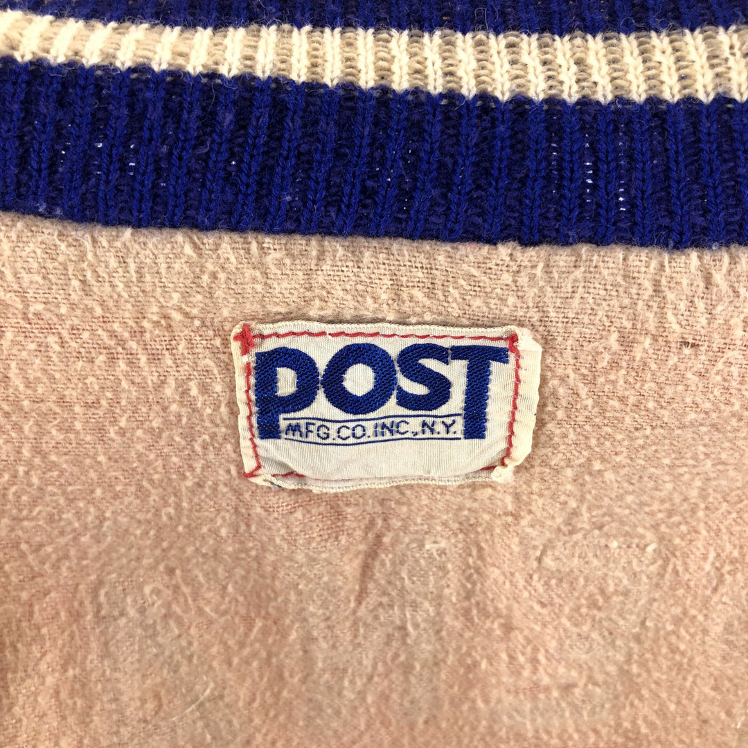 60s-70'S POST College Stadium Jacket Award Jacket Varsity Jacket Men's XS Vintage /eaa523953