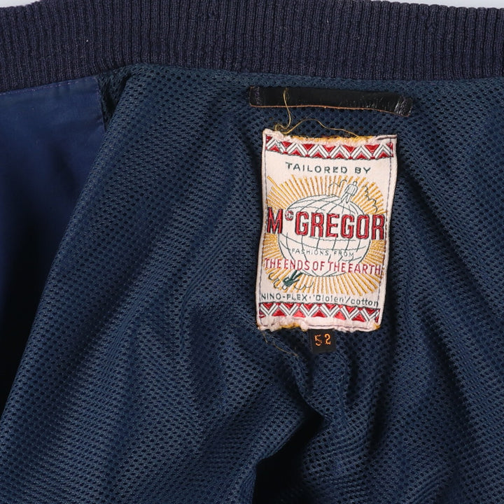 Vintage 1960'S McGREGOR globe tag jacket, men's size XL unclear navy blue type Vintage Second Hand