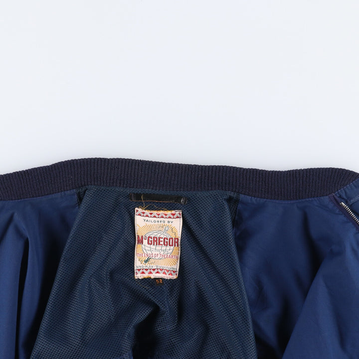 Vintage 1960'S McGREGOR globe tag jacket, men's size XL unclear navy blue type Vintage Second Hand