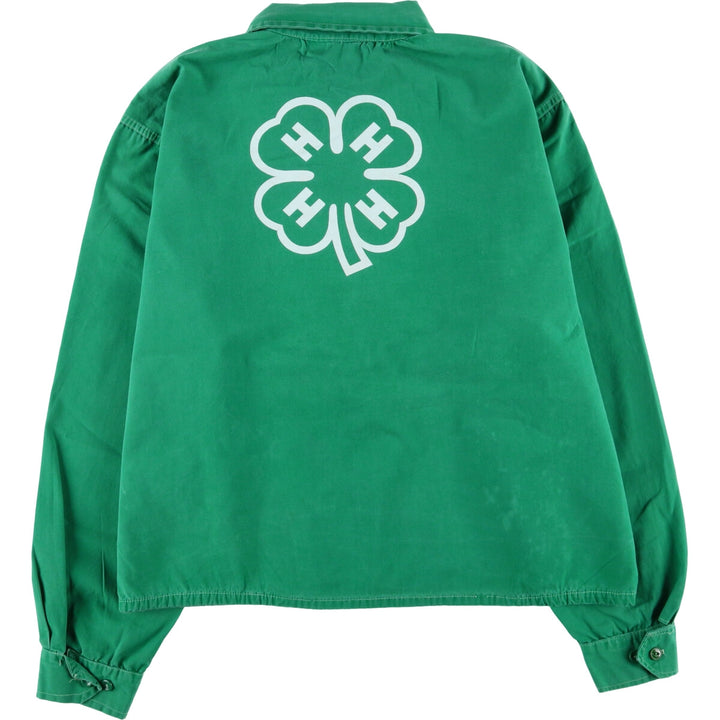 60s~70'S 4-H CLUB back print cotton jacket men's XL equivalent vintage /eaa523958